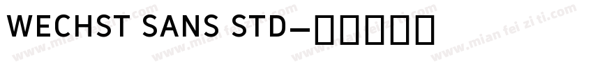 wechst sans std字体转换